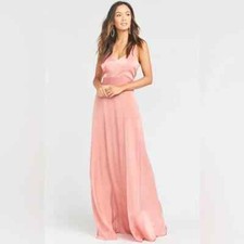 Show Me Your MuMu Jenn Maxi Dress Women’s Size Small Rustic Mauve Blush Wedding