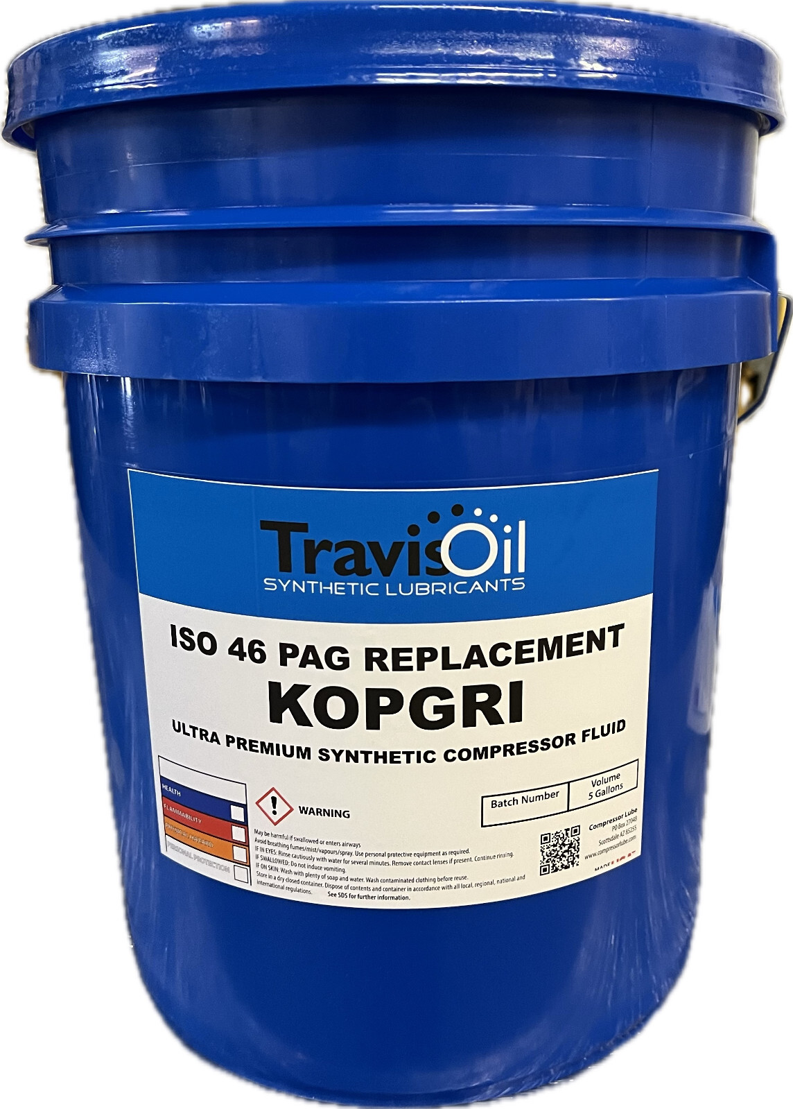 Travis Oil ISO 46 PAG Replacement KOPGRI Ultra Premium Compressor Fluid