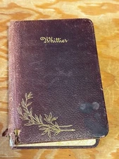 POEMS by John Greenleaf Whittier Hurst & Company Antique Poetry Book