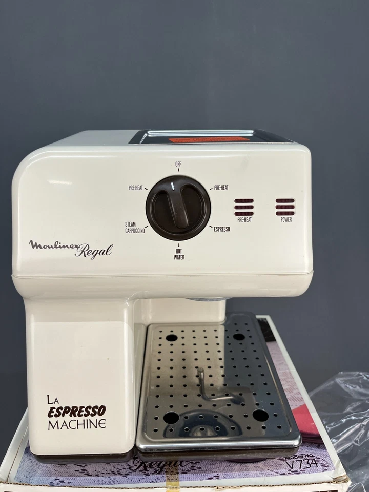 NEW NOS Vtg Moulinex Regal LA Espresso Machine Model V734 - Made in France - Image 2 of 4