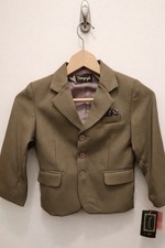 Boys Size 4 Vangogh Sports Jacket Camel Brown NWT Machine Washable