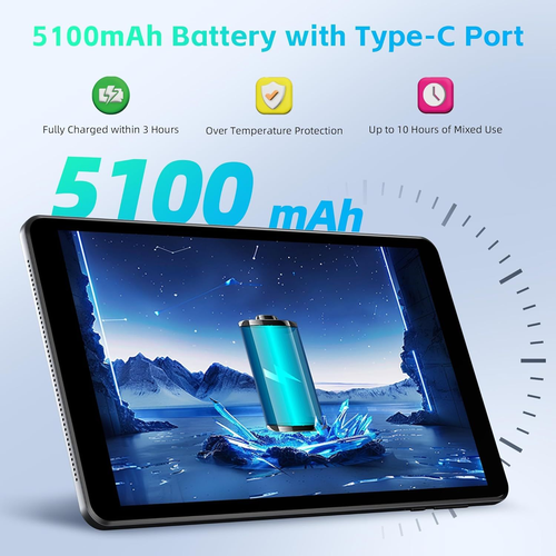 HAOVM 【2025 Android 15 Tablet M8 8 inch，8 core CPU, 12GB+64GB