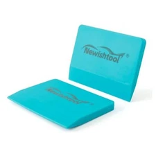  Soft Silicone Small Squeegee for Vinyl, 2 PCS PPF Tools Window Tinting V Blue