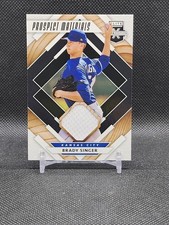 9406H 2020 Panini Elite Extra Edition Prospect Materials Brady Singer #PM-BS