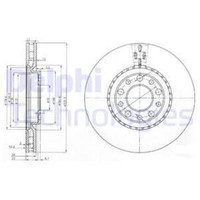 Delphi 2X Bremsscheibe Vorne Ø305 Mm FüR Alfa Romeo 159 Sportwagon 939_ 1.9