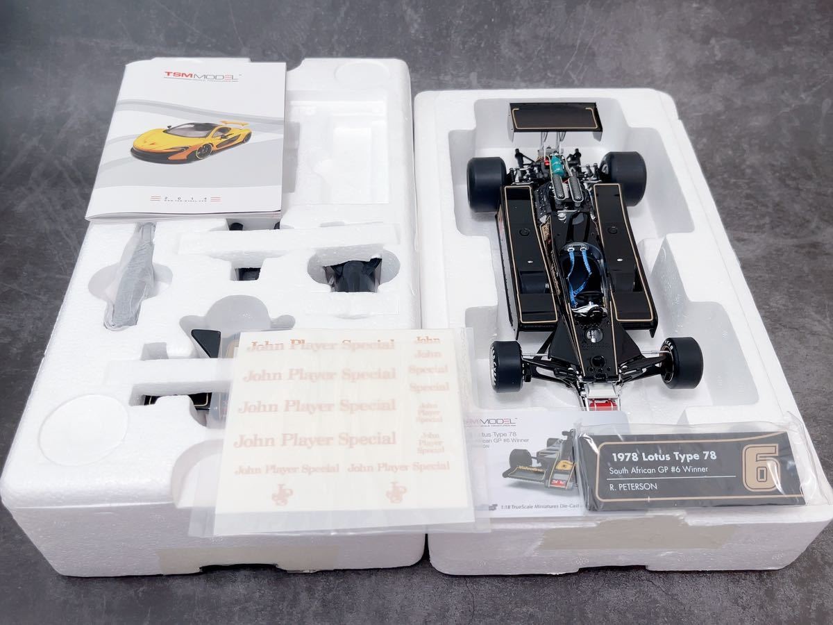 TSM 1/18 1978 JPS ロータス78 南アフリカGP ウィナー TSM 1/18 1978 JPS ロータス78 南アフリカGP ウィナー TSM 1/18 1978