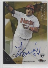 2015 Topps Finest Auto Gold Refractor 21/50 Yasmany Tomas #FA-YT Auto 2f9