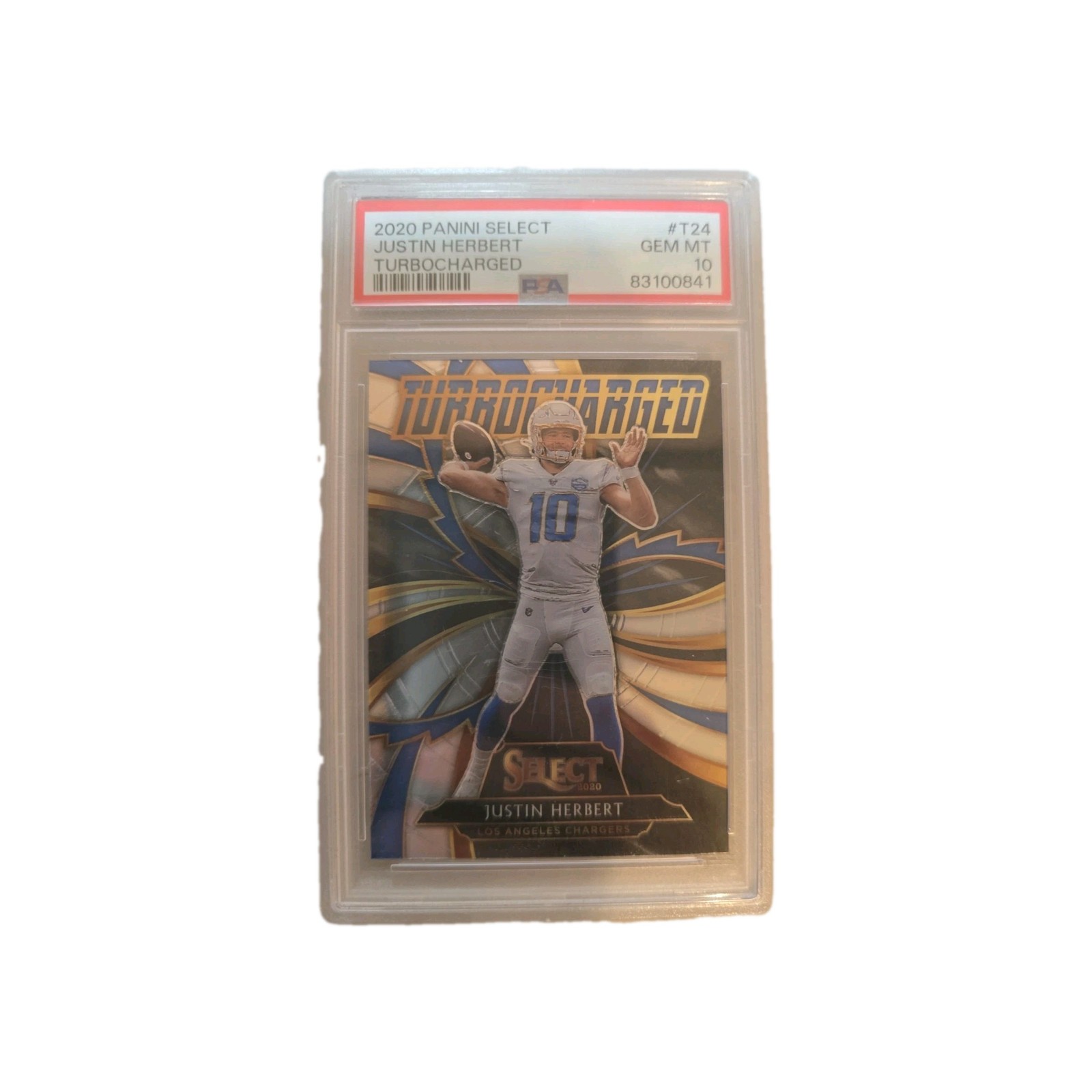 Justin Herbert Panini Select Turbocharged #T24 Base