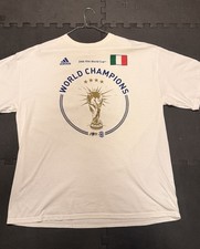 Vintage 2006 Adidas FIFA World Cup Italy World Champions T-Shirt - White
