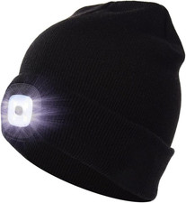 Cappello Con Luce LED - Lampada Frontale USB Ricaricabile Unisex - Cappello a Ma