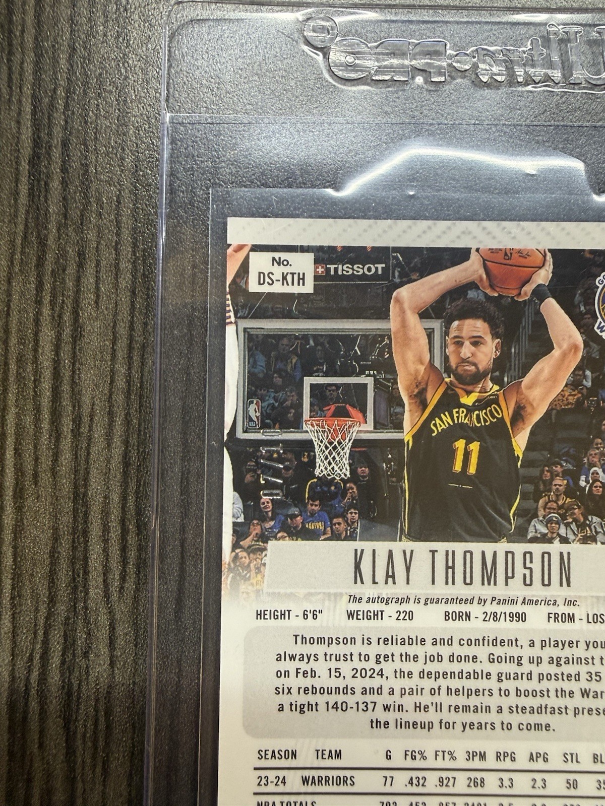 2023 Prizm Deca - Klay Thompson Signatures True Gold Auto /10 - Dubs Legend 💎 view 4