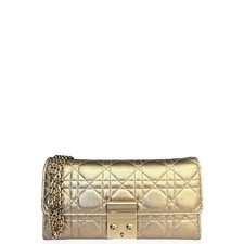 Dior Miss Dior Wallet On Chain Gold Lambskin ...