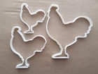 Chicken Cockerel Rooster Shape Cookie Cutter Dough Biscuit Pastry Fondant Sharp