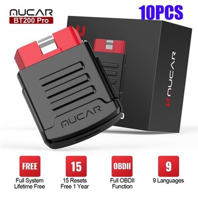 10PCS MUCAR BT200 PRO OBD2 Scanner Code Reader Full System Car Diagnostic Tool