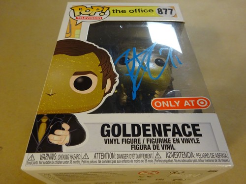 Signed John Krasinski Goldenface Jim Halpert The Office Funko Pop BAS COA - Picture 2 of 11