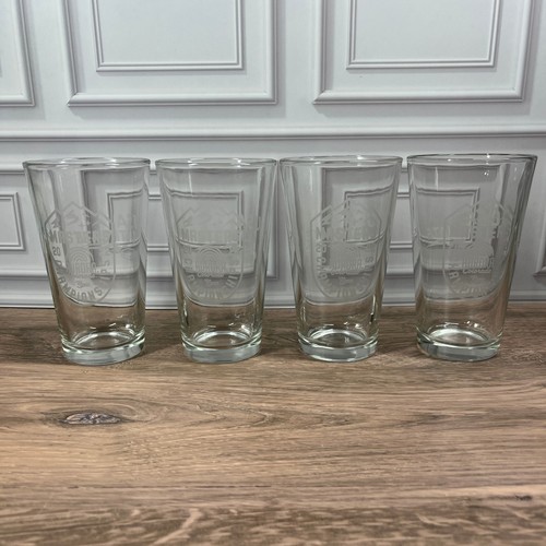 USA Ultimate Frisbee 2022 Masters Championships Aurora Clear Pint Glass Set of 4