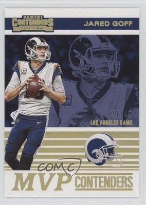 2019 Panini Contenders MVP Contenders Gold 21/49 Jared Goff #MVP-JG o7m