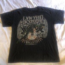 Lynyrd Skynyrd 2014 Tour Shirt Black Rock Band Gimme Back My Bullets Mens Large
