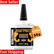 Extra Strong Waterproof Super Glue, 50g   Quick, Reliable Adhesive for All Tasks