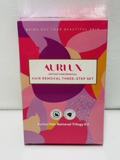 Aurlux Hair Removal Trilogy Set 3 Step Instant Hair Removal Kit New Sealed