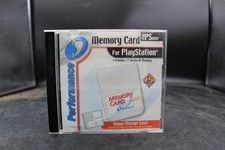 Sony PlayStation 1 PS1 Performance Memory Card Case Holder w Memory Card Inserts