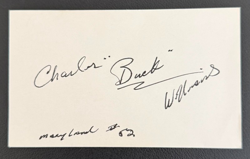 BUCK WILLIAMS Autographed Signed 3x5 Index Card Basketball Portland Trail Blazer