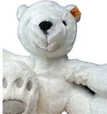 Disney Steiff Friends Polar Bear Plush White Bear Lasse Button in Ear w/ Tag New