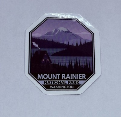 Mount Rainier National Park Sticker Decal Travel Souvenir Washington Art Tc6