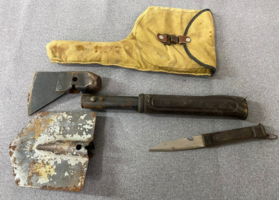 Multifunctional camping tool for the USSR: shovel, axe, knife, survival tool