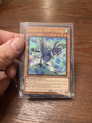Yu-Gi-Oh! Elemental Hero Stratos Gold Alternate Art Ultra Rare Card BLC1-EN022
