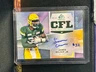 2021 Upper Deck CFL SP Game Used James WIlder Jr. CFL Scripts Auto /100