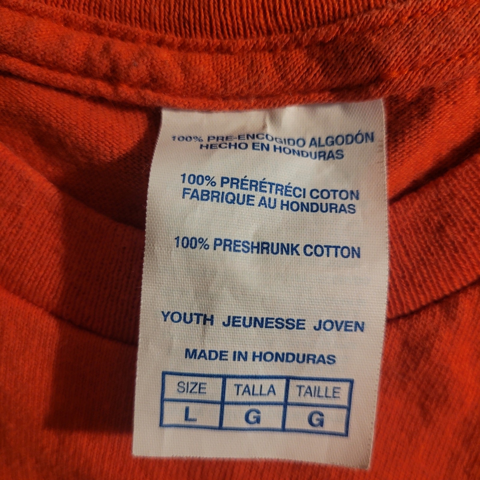 Delta Apparel Vintage Youth Panama City Florida Red Cotton T-Shirt Size Large