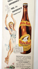 Psyche White Rock Fairy Sparkling Water 1/2 Page Vintage 1943 Magazine Ad Print