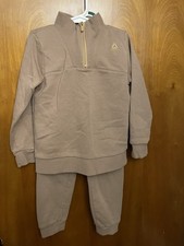 Boys Tan Reebok 2 Piece Sweatsuit Size 5T
