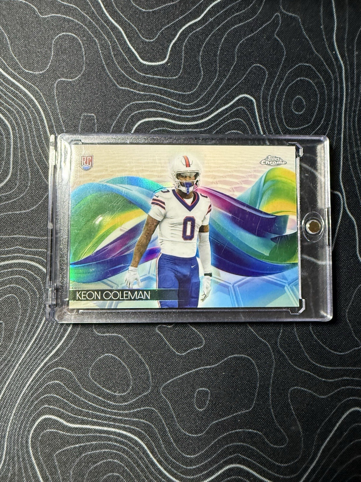 2024 Topps Chrome - Helix Case Hit Keon Coleman #H-17 Refractor (RC)