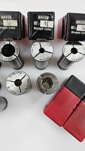 (11 Stück) Nikken KM 7/8 gerade Spannzange ▪︎ siehe Bilder 《Preis zu verkaufen》USA Verkäufer - Bild 3 von 9