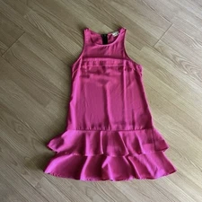 Pins and Needles Hot Pink Ruffle Above Knee Dress XS