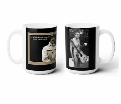 Inspector Clouseau & Guitar Mug 11oz Ceramic ''We Shall Keep You Informed''