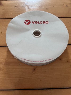 VELCRO Klettband Hakenband selbstklebend 30mm x 25m Weiß PS30 Original Rolle