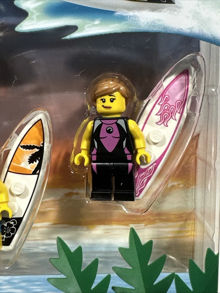 Lego MINIFIGURA JUEGO PLAYA 850449 Hula Dancer Serie 3 Surfer Foto 3 de 4