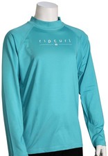 Rip Curl Girl's Golden Rays LS Rash Guard - Light Blue - New