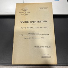 Alte Anleitung Wartung LKW Auto Maschinengewehr M8 M20 Militär