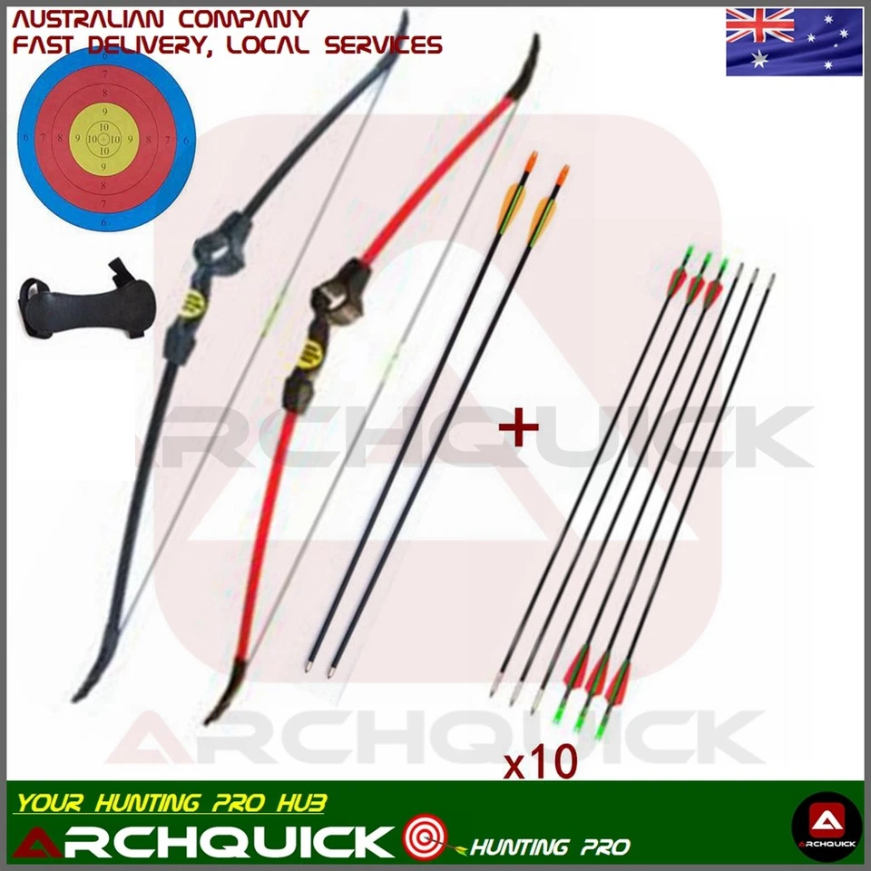 Archery 20LBS Youth Bow Junior Recurve Bow Arrows Set Kids Basic Pack R/L Hand - image 2 of 4