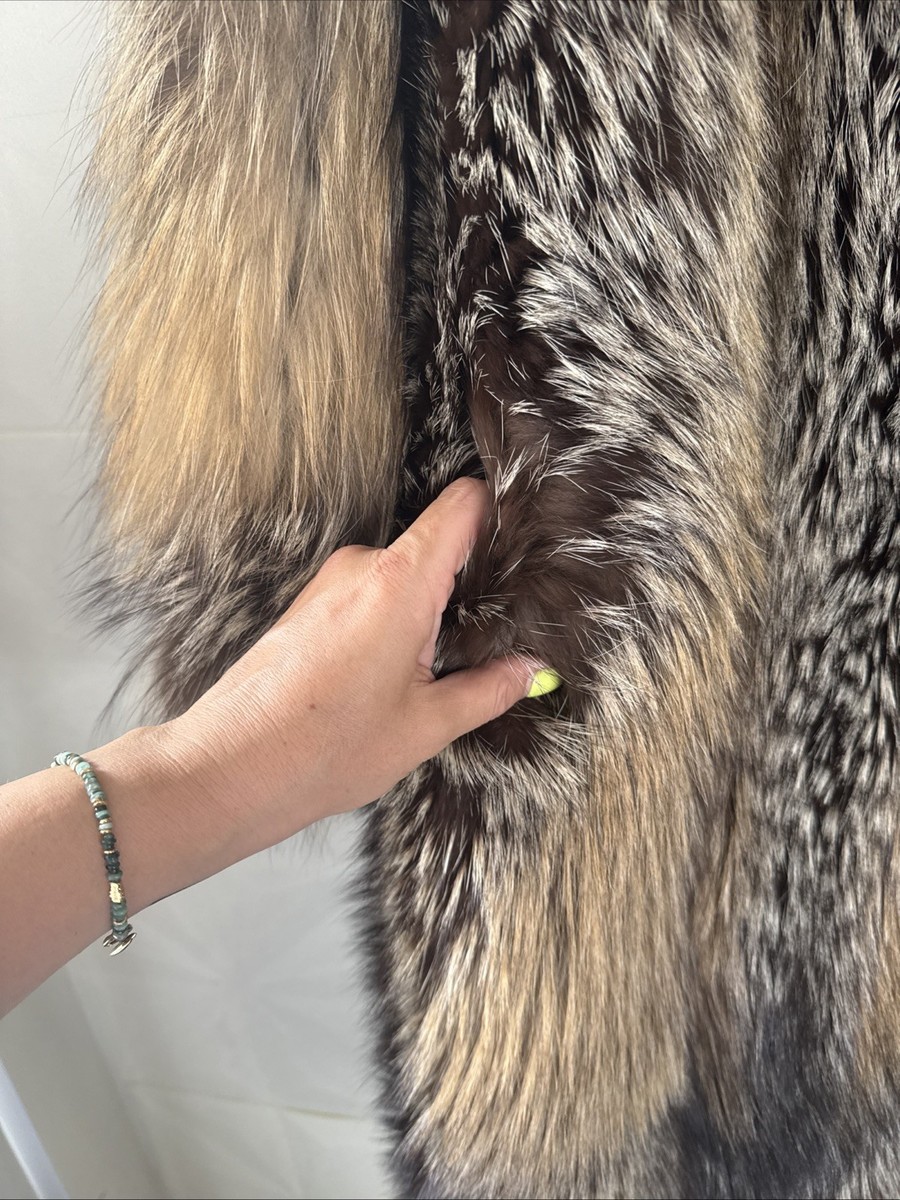 Fendi Fur RareExquisite Vintage Fendi Italy Fox Fur Coat Speckled