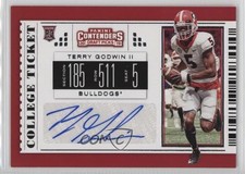 2019 Panini Contenders Draft Picks College Ticket Terry Godwin II #164 Auto 13st