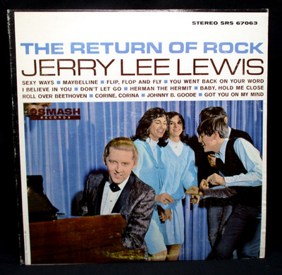 Jerry Lee Lewis THE RETURN OF ROCK! Vinyl, Smash (1965) 1st Press, Never Played
