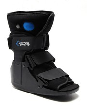 United Ortho USA14115 Short Air Cam Walker Fracture Boot, Medium, Black - 190