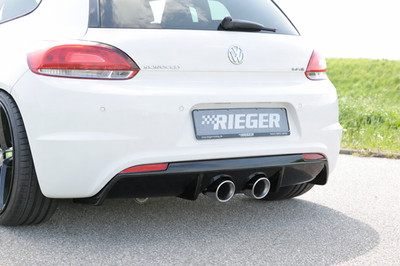 Rieger Heckeinsatz Diffusor passend für VW Scirocco III R & R-Line 00088084