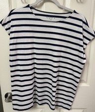 Loft Blue/White Shirt Size S