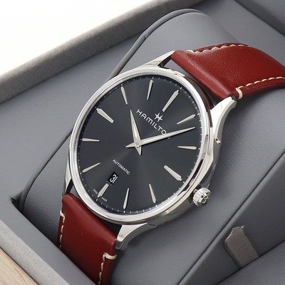 [BRAND NEW] HAMILTON Jazzmaster Thinline Auto H38525881 Grey Dial Watch Box